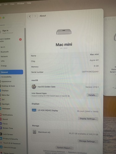 Apple mac mini 256gb ssd - mac, m1