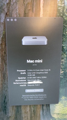 Apple mac mini modeljahr - mac,